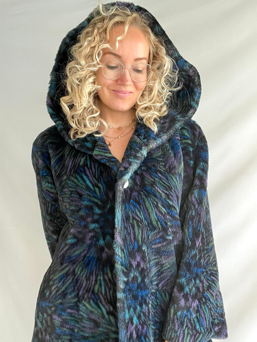 Stunning vintage faux fur coat by Pierre Cardin