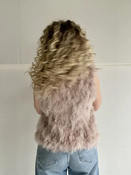 Dreamy Lilac Feather Waistcoat, photo 5