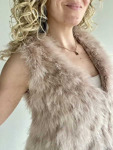 Dreamy Lilac Feather Waistcoat, photo 7