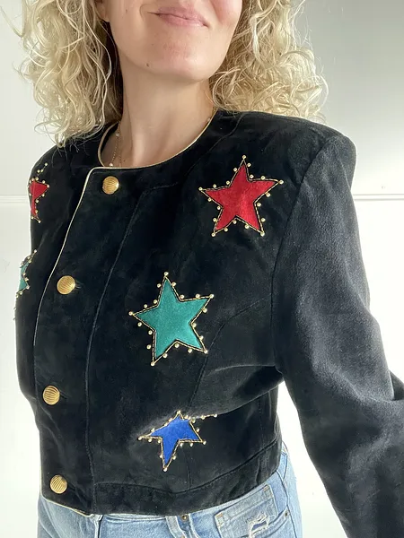 Suede Star Statement Jacket