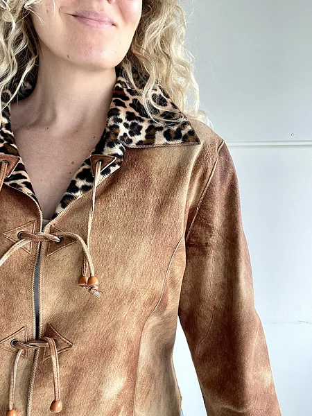 Reversible Leopard Print Jacket
