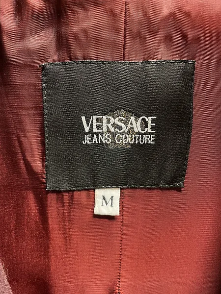 90s Versace Jeans Couture Aubergine Coat, photo 3