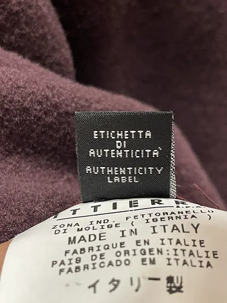 90s Versace Jeans Couture Aubergine Coat, photo 13