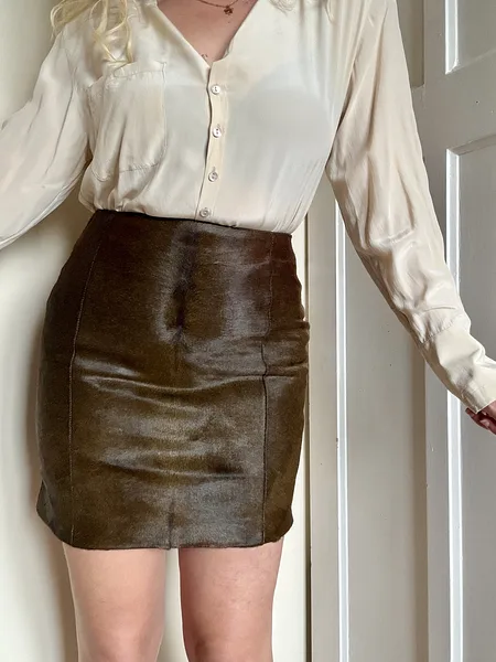 Prada Pony Hair Mini Skirt, photo 5