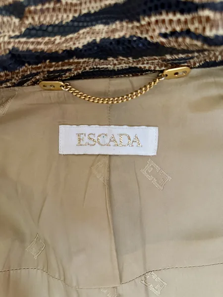 90s Escada Tiger Print Leather Jacket, photo 12