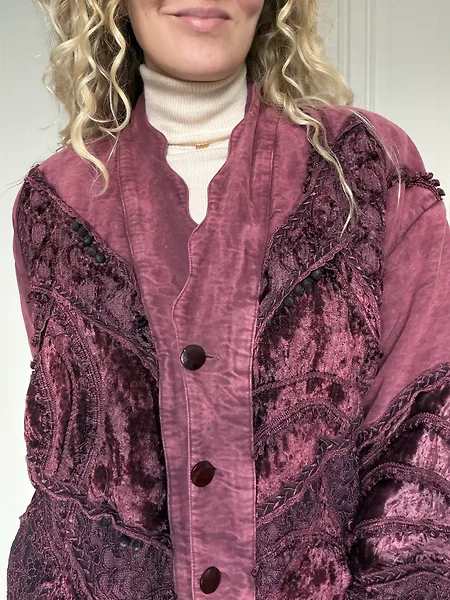 80s Warm Pink Cotton Bomber, photo 7