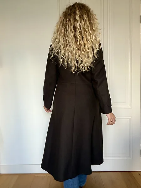 Brown Wool Coat with Faux Fur Collar, photo 12