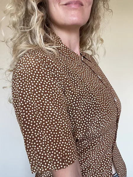 Brown Polka Dot Blouse, photo 3