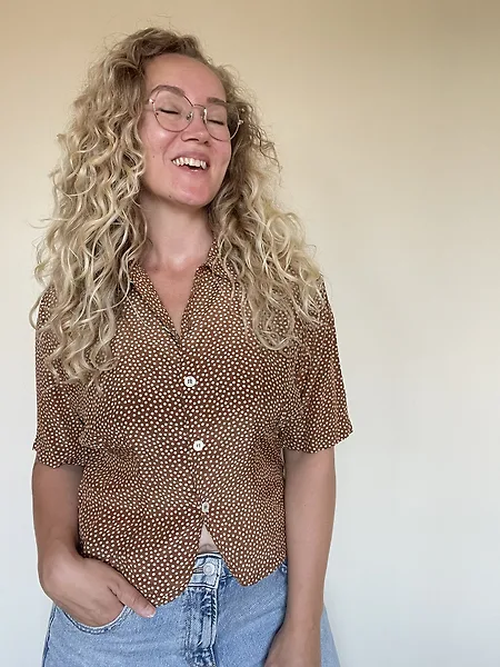 Brown Polka Dot Blouse, photo 5
