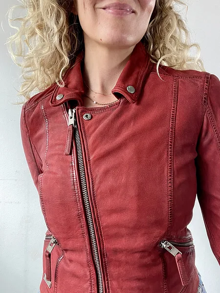Mustang Leather Biker Jacket, photo 5