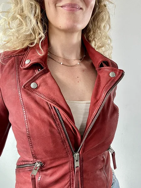 Mustang Leather Biker Jacket, photo 6