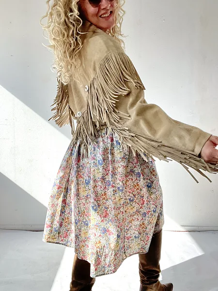 Tan Suede Western Fringe Jacket, photo 8