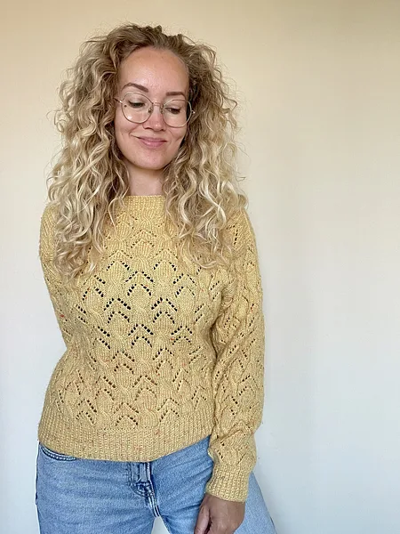 Yellow Cable Knit Sweater, photo 4