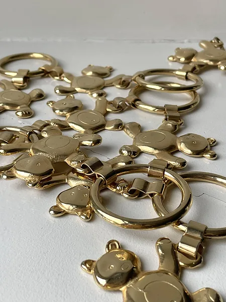 Gold Teddy Bear Chain Belt, photo 5