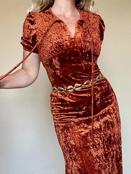 Gold Leaf Chain Belt, photo 3