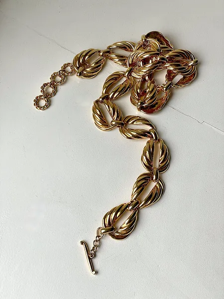Gold Leaf Chain Belt, photo 4