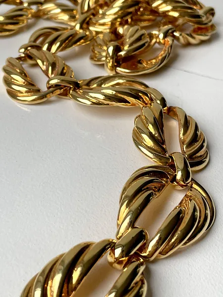 Gold Leaf Chain Belt, photo 5