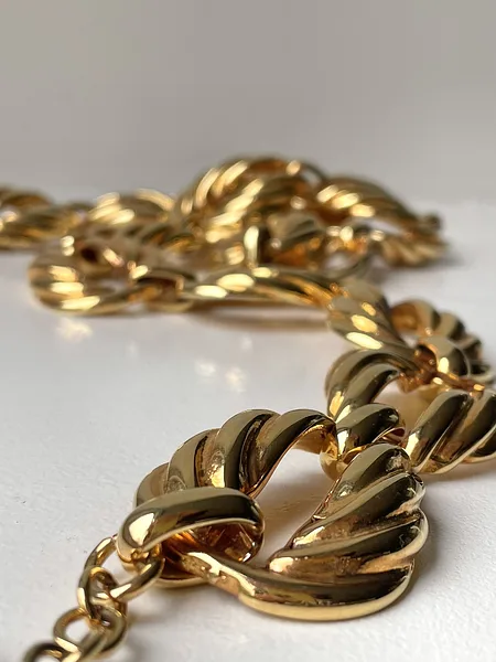 Gold Leaf Chain Belt
