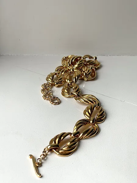 Gold Leaf Chain Belt, photo 6