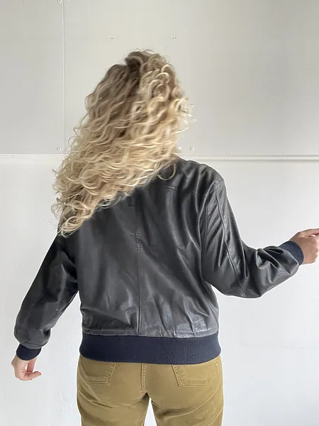 Patched Leather Flight Jacket, photo 8